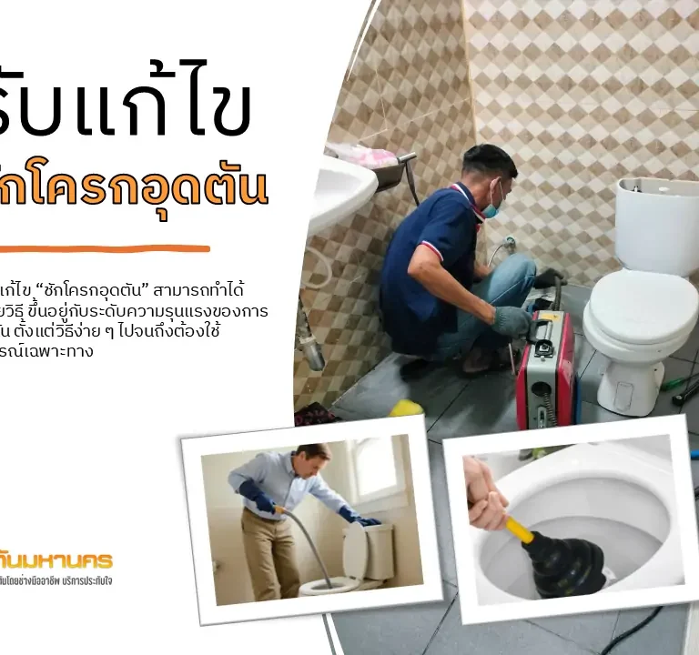 รับแก้ไขชักโครกตัน