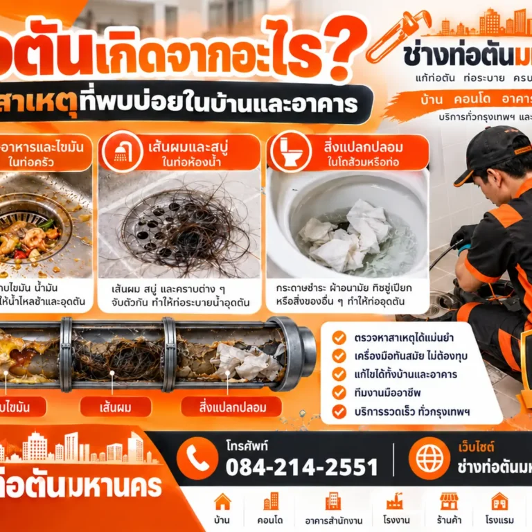 ท่อตันเกิดจากอะไร